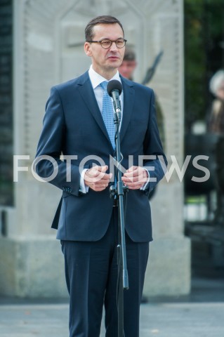  27.09.2018 WARSZAWA<br />PIERWSZE CENTRALNE OBCHODY SWIETA WOJSKA OBRONY TERYTORIALNEJ<br />N/Z PREMIER MATEUSZ MORAWIECKI<br /> 