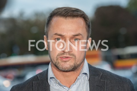  28.09.2018 WARSZAWA<br />BRIEFING PRASOWY PIOTRA GUZIALA KANDYDATA NA WICEPREZYDENTA WARSZAWY NA TEMAT KRAKOWSKICH DOKONAN RAFALA TRZASKOWSKIEGO<br />N/Z PIOTR GUZIAL<br /> 