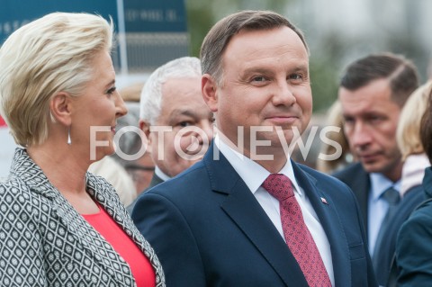  28.09.2019 WARSZAWA<br />PREZENTACJA ZAPOWIADAJACA POLSKA WYSTAWE GOSPODARCZA<br />N/Z PREZYDENT RP ANDRZEJ DUDA AGATA KORNHAUSER DUDA<br /> 