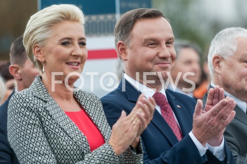  28.09.2019 WARSZAWA<br />PREZENTACJA ZAPOWIADAJACA POLSKA WYSTAWE GOSPODARCZA<br />N/Z AGATA KORNHAUSER DUDA PREZYDENT RP ANDRZEJ DUDA <br /> 
