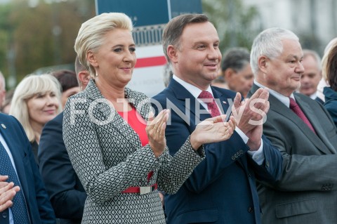  28.09.2019 WARSZAWA<br />PREZENTACJA ZAPOWIADAJACA POLSKA WYSTAWE GOSPODARCZA<br />N/Z AGATA KORNHAUSER DUDA PREZYDENT RP ANDRZEJ DUDA <br /> 