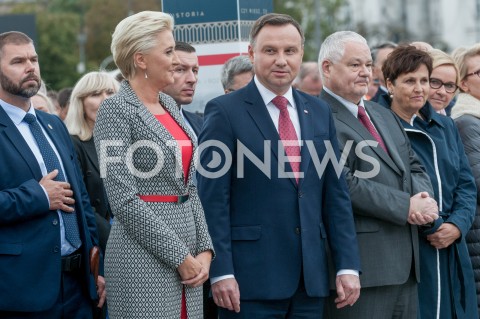  28.09.2019 WARSZAWA<br />PREZENTACJA ZAPOWIADAJACA POLSKA WYSTAWE GOSPODARCZA<br />N/Z AGATA KORNHAUSER DUDA PREZYDENT RP ANDRZEJ DUDA <br /> 