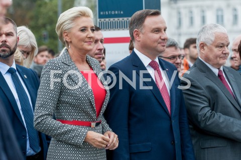  28.09.2019 WARSZAWA<br />PREZENTACJA ZAPOWIADAJACA POLSKA WYSTAWE GOSPODARCZA<br />N/Z AGATA KORNHAUSER DUDA PREZYDENT RP ANDRZEJ DUDA <br /> 