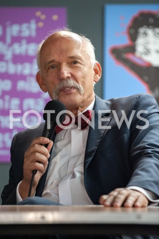  30.09.2018 WARSZAWA<br />SPOTKANIE KANDYDATA NA PREZYDENTA WARSZAWY JANUSZA KORWIN MIKKEGO Z WYBORCAMI<br />N/Z JANUSZ KORWIN MIKKE<br /> 
