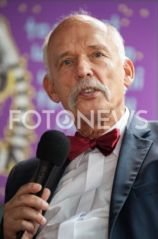  30.09.2018 WARSZAWA<br />SPOTKANIE KANDYDATA NA PREZYDENTA WARSZAWY JANUSZA KORWIN MIKKEGO Z WYBORCAMI<br />N/Z JANUSZ KORWIN MIKKE<br /> 