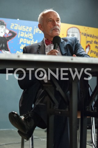  30.09.2018 WARSZAWA<br />SPOTKANIE KANDYDATA NA PREZYDENTA WARSZAWY JANUSZA KORWIN MIKKEGO Z WYBORCAMI<br />N/Z JANUSZ KORWIN MIKKE<br /> 