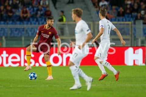  02.10.2018 ROMA / RZYM<br />
PILKA NOZNA - MECZ FAZY GRUPOWEJ LIGI MISTRZOW 2018/2019<br />
FOOTBALL - CHAMPIONS LEAGUE MATCH GROUP STAGE <br />
AS ROMA - VIKTORIA PLZEN<br />
N/Z BRIAN CRISTANTE<br />
 