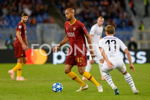  02.10.2018 ROMA / RZYM<br />
PILKA NOZNA - MECZ FAZY GRUPOWEJ LIGI MISTRZOW 2018/2019<br />
FOOTBALL - CHAMPIONS LEAGUE MATCH GROUP STAGE <br />
AS ROMA - VIKTORIA PLZEN<br />
N/Z STEVEN NZONZI<br />
 