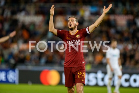  02.10.2018 ROMA / RZYM<br />
PILKA NOZNA - MECZ FAZY GRUPOWEJ LIGI MISTRZOW 2018/2019<br />
FOOTBALL - CHAMPIONS LEAGUE MATCH GROUP STAGE <br />
AS ROMA - VIKTORIA PLZEN<br />
N/Z ALESSANDRO FLORENZI<br />
 