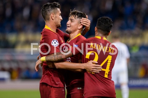  02.10.2018 ROMA / RZYM<br />
PILKA NOZNA - MECZ FAZY GRUPOWEJ LIGI MISTRZOW 2018/2019<br />
FOOTBALL - CHAMPIONS LEAGUE MATCH GROUP STAGE <br />
AS ROMA - VIKTORIA PLZEN<br />
N/Z CENGIZ UNDER RADOSC BRAMKA GOL NA 3:0<br />
 