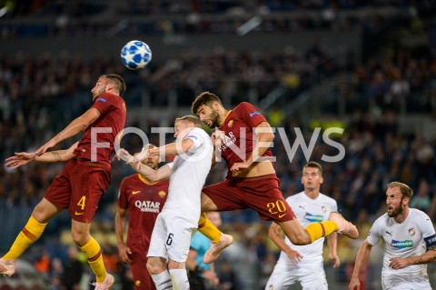  02.10.2018 ROMA / RZYM<br />
PILKA NOZNA - MECZ FAZY GRUPOWEJ LIGI MISTRZOW 2018/2019<br />
FOOTBALL - CHAMPIONS LEAGUE MATCH GROUP STAGE <br />
AS ROMA - VIKTORIA PLZEN<br />
N/Z FEDERICO FAZIO<br />
 