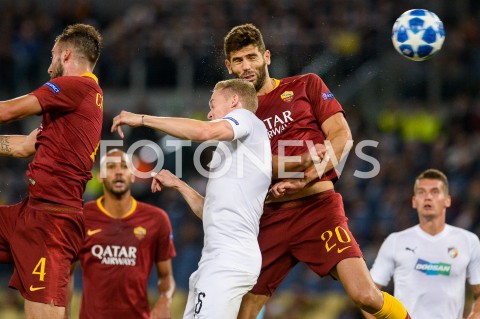  02.10.2018 ROMA / RZYM<br />
PILKA NOZNA - MECZ FAZY GRUPOWEJ LIGI MISTRZOW 2018/2019<br />
FOOTBALL - CHAMPIONS LEAGUE MATCH GROUP STAGE <br />
AS ROMA - VIKTORIA PLZEN<br />
N/Z FEDERICO FAZIO<br />
 