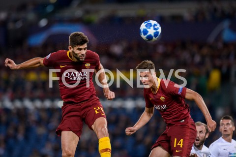  02.10.2018 ROMA / RZYM<br />
PILKA NOZNA - MECZ FAZY GRUPOWEJ LIGI MISTRZOW 2018/2019<br />
FOOTBALL - CHAMPIONS LEAGUE MATCH GROUP STAGE <br />
AS ROMA - VIKTORIA PLZEN<br />
N/Z FEDERICO FAZIO PATRIK SCHICK<br />
 