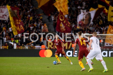  02.10.2018 ROMA / RZYM<br />
PILKA NOZNA - MECZ FAZY GRUPOWEJ LIGI MISTRZOW 2018/2019<br />
FOOTBALL - CHAMPIONS LEAGUE MATCH GROUP STAGE <br />
AS ROMA - VIKTORIA PLZEN<br />
N/Z STEVEN NZONZI SYLWETKA<br />
 