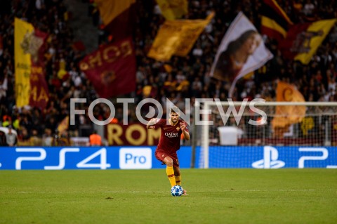  02.10.2018 ROMA / RZYM<br />
PILKA NOZNA - MECZ FAZY GRUPOWEJ LIGI MISTRZOW 2018/2019<br />
FOOTBALL - CHAMPIONS LEAGUE MATCH GROUP STAGE <br />
AS ROMA - VIKTORIA PLZEN<br />
N/Z FEDERICO FAZIO SYLWETKA<br />
 