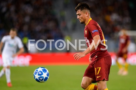  02.10.2018 ROMA / RZYM<br />
PILKA NOZNA - MECZ FAZY GRUPOWEJ LIGI MISTRZOW 2018/2019<br />
FOOTBALL - CHAMPIONS LEAGUE MATCH GROUP STAGE <br />
AS ROMA - VIKTORIA PLZEN<br />
N/Z CENGIZ UNDER SYLWETKA  PORTRET PORTRAIT<br />
 