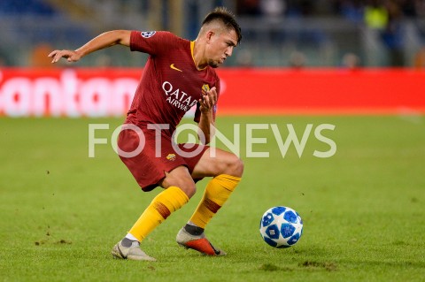  02.10.2018 ROMA / RZYM<br />
PILKA NOZNA - MECZ FAZY GRUPOWEJ LIGI MISTRZOW 2018/2019<br />
FOOTBALL - CHAMPIONS LEAGUE MATCH GROUP STAGE <br />
AS ROMA - VIKTORIA PLZEN<br />
N/Z CENGIZ UNDER SYLWETKA<br />
 