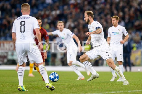  02.10.2018 ROMA / RZYM<br />
PILKA NOZNA - MECZ FAZY GRUPOWEJ LIGI MISTRZOW 2018/2019<br />
FOOTBALL - CHAMPIONS LEAGUE MATCH GROUP STAGE <br />
AS ROMA - VIKTORIA PLZEN<br />
N/Z ROMAN HUBNIK SYLWETKA<br />
 