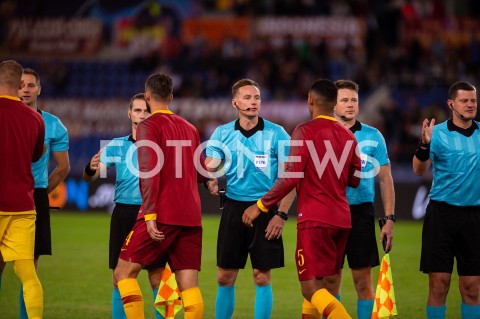  02.10.2018 ROMA / RZYM<br />
PILKA NOZNA - MECZ FAZY GRUPOWEJ LIGI MISTRZOW 2018/2019<br />
FOOTBALL - CHAMPIONS LEAGUE MATCH GROUP STAGE <br />
AS ROMA - VIKTORIA PLZEN<br />
N/Z TOMASZ KWIATKOWSKI TOMASZ LISTKIEWICZ PAWEL RACZKOWSKI MICHAL OBUKOWICZ TOMASZ MUSIAL<br />
 