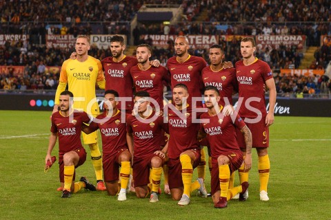  02.10.2018 ROMA / RZYM<br />
PILKA NOZNA - MECZ FAZY GRUPOWEJ LIGI MISTRZOW 2018/2019<br />
FOOTBALL - CHAMPIONS LEAGUE MATCH GROUP STAGE <br />
AS ROMA - VIKTORIA PLZEN<br />
N/Z PILKARZE AS ROMA ROBIN OLSEN BRIAN CRISTANTE JUAN JESUS LORENZO PELLEGRINI EDIN DZEKO ALEKSANDAR KOLAROV CENGIZ UNDER FEDERICO FAZIO ALESSANDRO FLORENZI JUSTIN KLUIVERT STEVEN NZONZI<br />
 