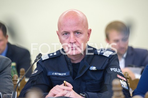  03.10.2018 WARSZAWA SEJM<br />POSIEDZENIE SEJMU<br />N/Z JAROSLAW SZYMCZYK GENERALNY INSPEKTOR POLICJI KOMENDANT<br /> 