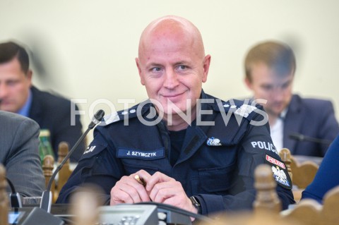  03.10.2018 WARSZAWA SEJM<br />POSIEDZENIE SEJMU<br />N/Z JAROSLAW SZYMCZYK GENERALNY INSPEKTOR POLICJI KOMENDANT<br /> 