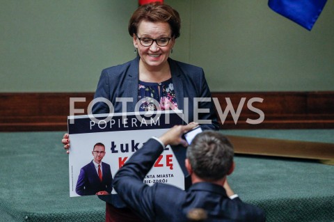  04.10.2018 WARSZAWA SEJM <br />POSIEDZENIE SEJMU <br />N/Z ANNA ZALEWSKA<br /> 