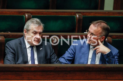  04.10.2018 WARSZAWA SEJM <br />POSIEDZENIE SEJMU <br />N/Z PIOTR GLINSKI JAROSLAW SELLIN<br /> 