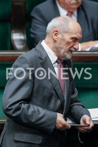  04.10.2018 WARSZAWA SEJM <br />POSIEDZENIE SEJMU <br />N/Z ANTONI MACIEREWICZ <br /> 
