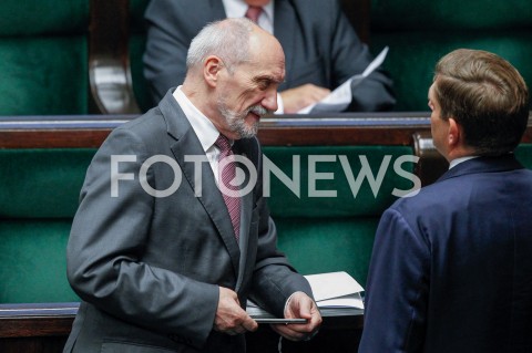  04.10.2018 WARSZAWA SEJM <br />POSIEDZENIE SEJMU <br />N/Z ANTONI MACIEREWICZ BARTOSZ KOWNACKI<br /> 