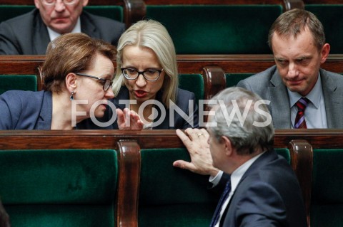  04.10.2018 WARSZAWA SEJM <br />POSIEDZENIE SEJMU <br />N/Z ANNA ZALEWSKA TERESA CZERWINSKA PIOTR GLINSKI TOMASZ ROBACZYNSKI<br /> 