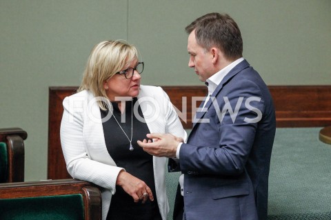  04.10.2018 WARSZAWA SEJM <br />POSIEDZENIE SEJMU <br />N/Z ZBIGNIEW ZIOBRO BEATA KEMPA<br /> 