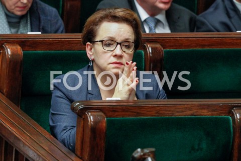 04.10.2018 WARSZAWA SEJM <br />POSIEDZENIE SEJMU <br />N/Z ANNA ZALEWSKA<br /> 