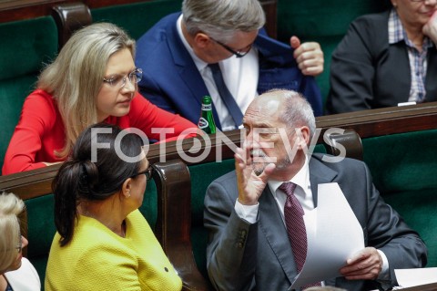  04.10.2018 WARSZAWA SEJM <br />POSIEDZENIE SEJMU <br />N/Z ANTONI MACIEREWICZ MALGORZATA WASSERMANN IZABELA KLOC<br /> 
