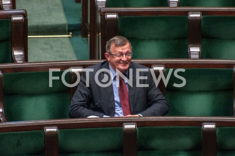  04.10.2018 WARSZAWA SEJM<br />POSIEDZENIE SEJMU<br />N/Z TADEUSZ CYMANSKI<br /> 