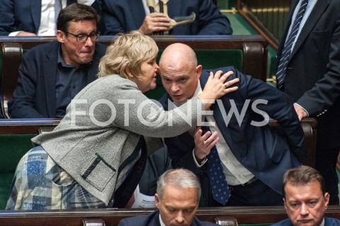  04.10.2018 WARSZAWA SEJM<br />POSIEDZENIE SEJMU<br />N/Z WALDEMAR ANDZEL EWA MALIK<br /> 