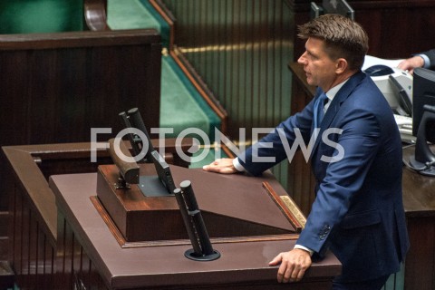  04.10.2018 WARSZAWA SEJM<br />POSIEDZENIE SEJMU<br />N/Z RYSZARD PETRU<br /> 