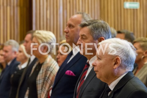  06.10.2018 KROSNO <br />SPOTKANIE WYBORCZE PREZESA PIS JAROSLAWA KACZYNSKIEGO Z MIESZKANCAMI KROSNA <br />N/Z JAROSLAW KACZYNSKI MAREK KUCHCINSKI<br /> 