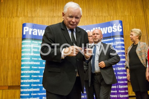  06.10.2018 KROSNO <br />SPOTKANIE WYBORCZE PREZESA PIS JAROSLAWA KACZYNSKIEGO Z MIESZKANCAMI KROSNA <br />N/Z JAROSLAW KACZYNSKI<br /> 