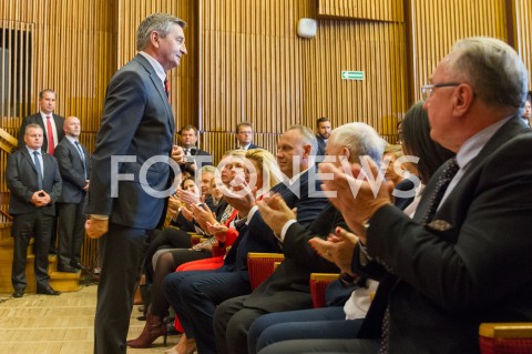  06.10.2018 KROSNO <br />SPOTKANIE WYBORCZE PREZESA PIS JAROSLAWA KACZYNSKIEGO Z MIESZKANCAMI KROSNA <br />N/Z MAREK KUCHCINSKI<br /> 