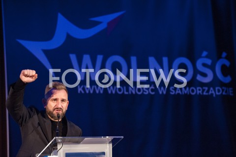  07.10.2018 WARSZAWA<br />KONWENCJA WYBORCZA PARTII WOLNOSC<br />N/Z PIOTR MARZEC LIROY<br /> 