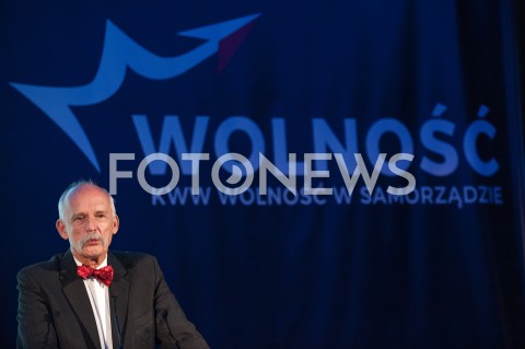  07.10.2018 WARSZAWA<br />KONWENCJA WYBORCZA PARTII WOLNOSC<br />N/Z JANUSZ KORWIN MIKKE<br /> 