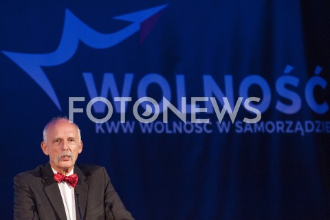  07.10.2018 WARSZAWA<br />KONWENCJA WYBORCZA PARTII WOLNOSC<br />N/Z JANUSZ KORWIN MIKKE<br /> 