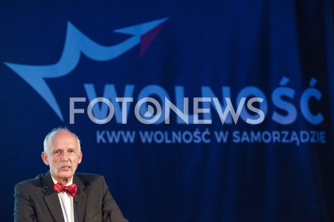  07.10.2018 WARSZAWA<br />KONWENCJA WYBORCZA PARTII WOLNOSC<br />N/Z JANUSZ KORWIN MIKKE<br /> 