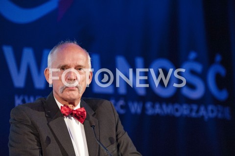  07.10.2018 WARSZAWA<br />KONWENCJA WYBORCZA PARTII WOLNOSC<br />N/Z JANUSZ KORWIN MIKKE<br /> 