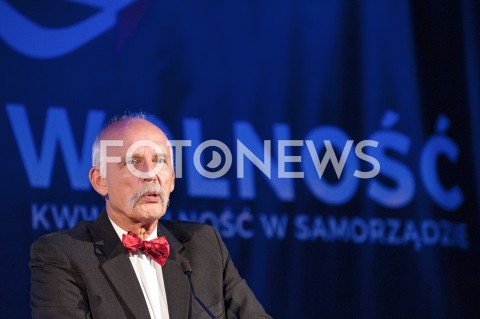  07.10.2018 WARSZAWA<br />KONWENCJA WYBORCZA PARTII WOLNOSC<br />N/Z JANUSZ KORWIN MIKKE<br /> 