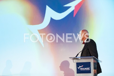 07.10.2018 WARSZAWA<br />KONWENCJA WYBORCZA PARTII WOLNOSC<br />N/Z JANUSZ KORWIN MIKKE<br /> 