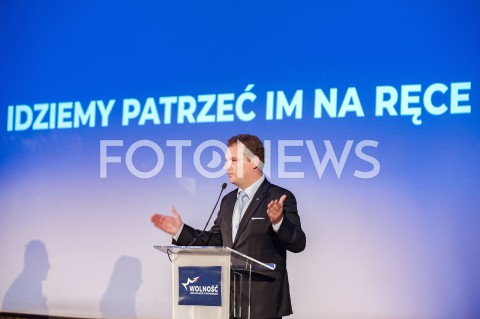  07.10.2018 WARSZAWA<br />KONWENCJA WYBORCZA PARTII WOLNOSC<br />N/Z JACEK WILK<br /> 