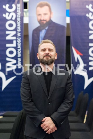  07.10.2018 WARSZAWA<br />KONWENCJA WYBORCZA PARTII WOLNOSC<br />N/Z PIOTR MARZEC LIROY<br /> 