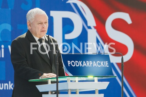  07.10.2018 RZESZOW ( JASIONKA )<br />SPOTKANIE WYBORCZE PIS Z UDZIALEM PREMIERA MATEUSZA MORAWIECKIEGO I PREZESA PIS JAROSLAWA KACZYNSKIEGO <br />N/Z JAROSLAW KACZYNSKI<br /> 